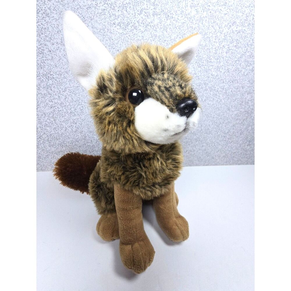 Wildlife Artists Coyote Pup Plush Stuffed Animal Big Ears Wild Dog Plushie